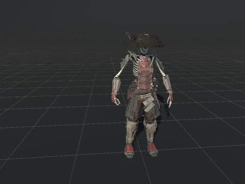 SkeletonSamurai2 3D Model