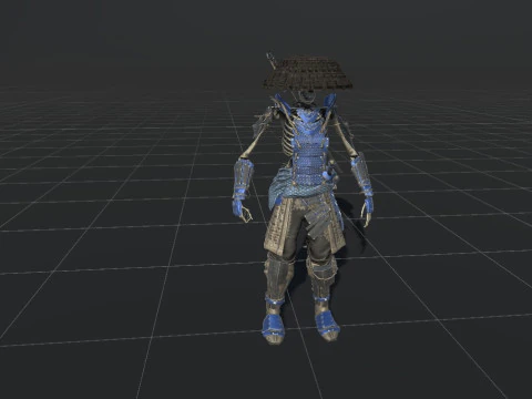 SkeletonSamurai2 3D Model
