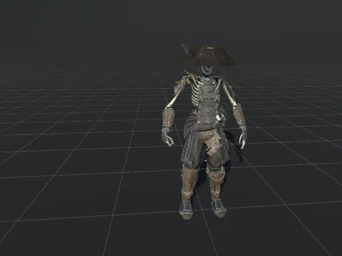 SkeletonSamurai2 3D Model