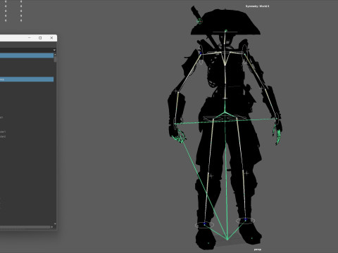 SkeletonSamurai2 3D Model