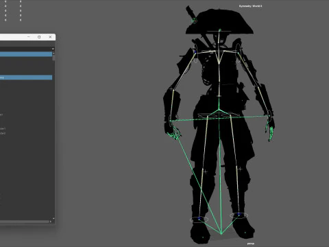 SkeletonSamurai2 3D Model