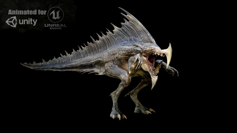 Raptor2 Modelo 3D .c4d .max .obj .3ds .fbx .stl .blend