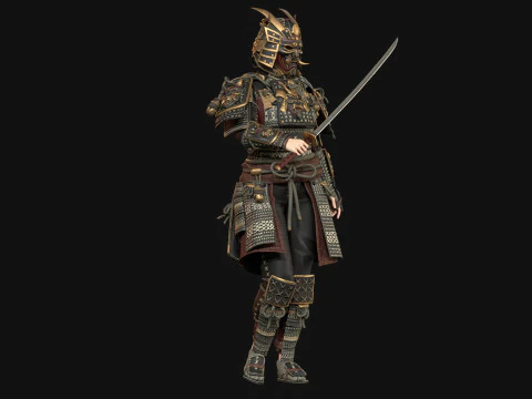 Samurai Girl2 3D Model