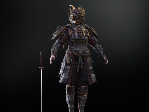 Samurai Girl2 Modèle 3D