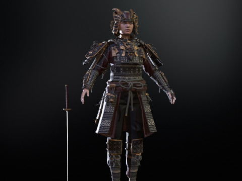 Samurai Girl2 Modèle 3D