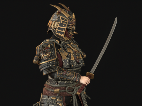 Samurai Girl2 Modèle 3D