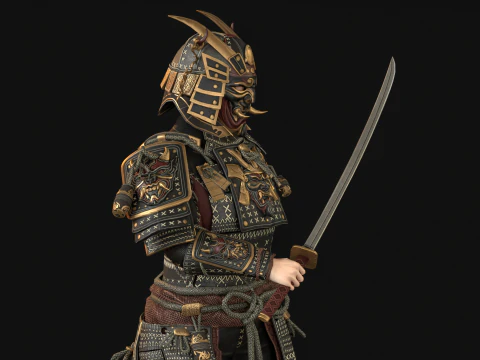 Samurai Girl2 3D Model