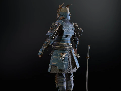 Samurai Girl2 3D Model