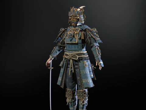 Samurai Girl2 3D Model