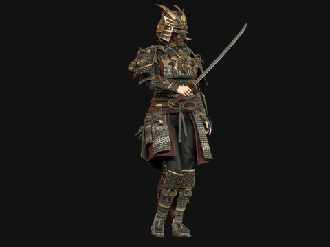 Samurai Girl2 Modèle 3D