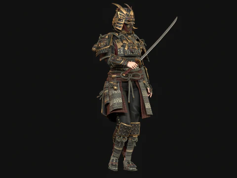 Samurai Girl2 3D Model