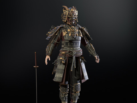 Samurai Girl2 Modèle 3D