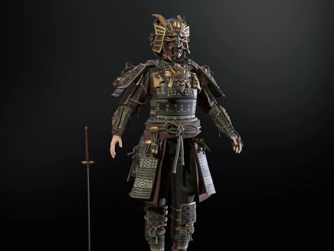 Samurai Girl2 3D Model