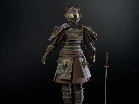 Samurai Girl2 3D Model