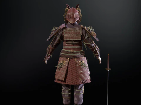 Samurai Girl2 3D Model