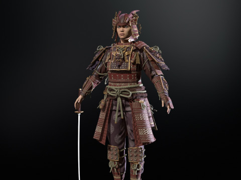 Samurai Girl2 Modèle 3D