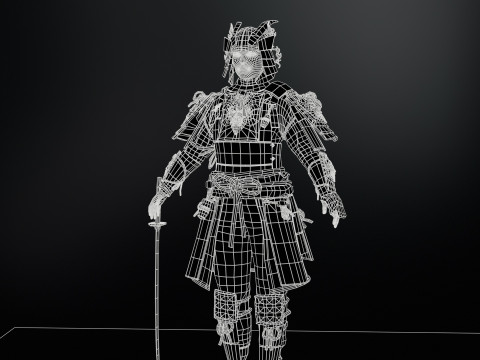 Samurai Girl2 Modèle 3D