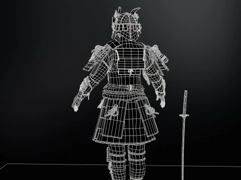 Samurai Girl2 3D Model