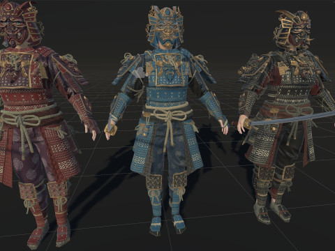 Samurai Girl2 Modèle 3D