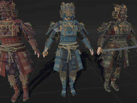 Samurai Girl2 3D Model