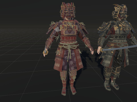 Samurai Girl2 Modèle 3D