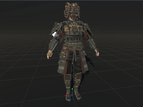 Samurai Girl2 3D Model