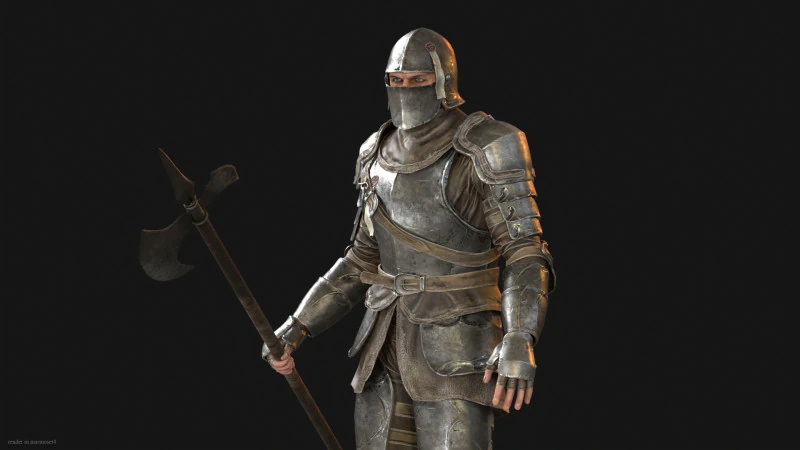 NPC Guardian1 3D Model .c4d .max .obj .3ds .fbx .stl .blend
