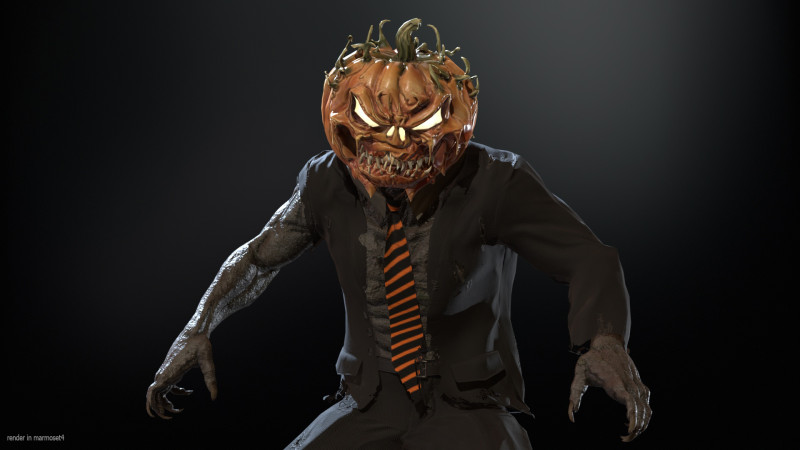 HallowMonster3 3Dモデル .c4d .max .obj .3ds .fbx .stl .blend 