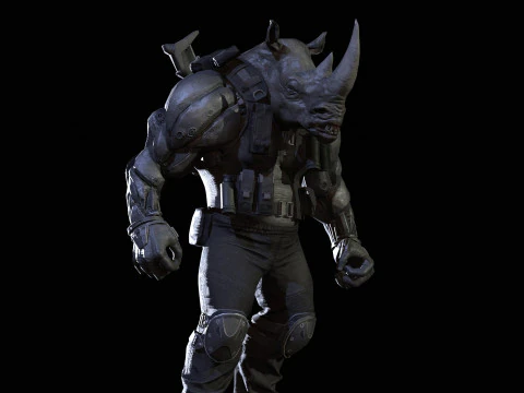 Rhino Military 3D Model