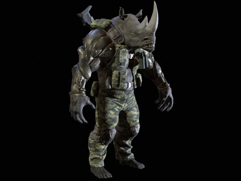 Rhino Military 3D Model