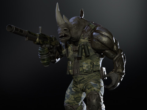 Rhino Military Modello 3D