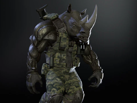 Rhino Military 3D Model
