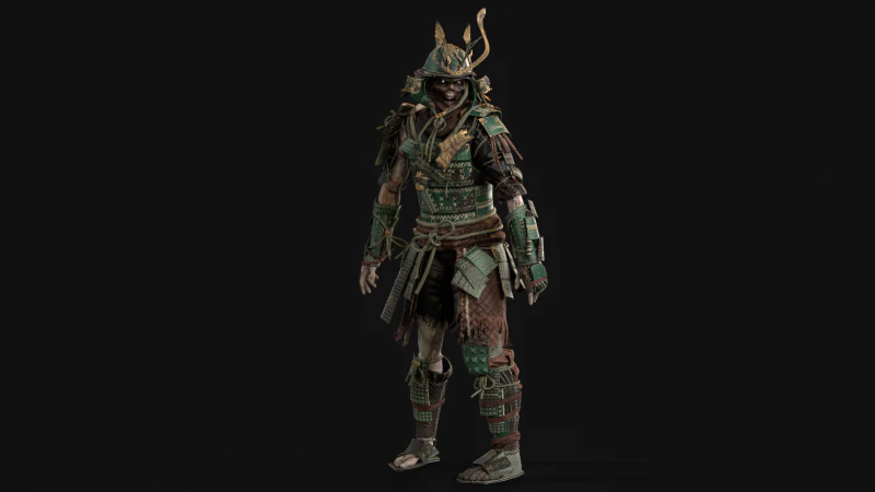 Zombi Samurai Model 3D .c4d .max .obj .3ds .fbx .stl .blend 