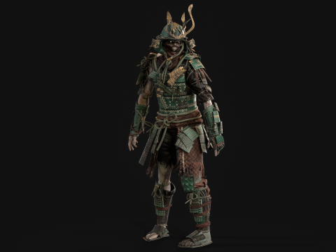 ZombieSamurai Modelo 3D