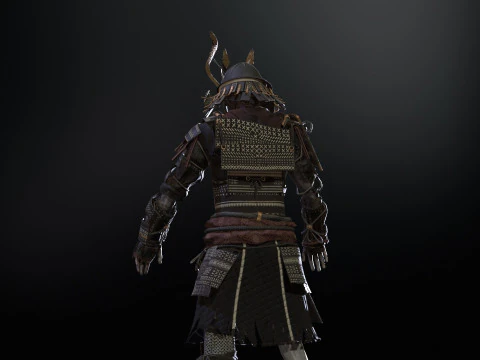 Zombi Samurai Model 3D