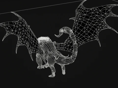 マンティコア 3Dモデル