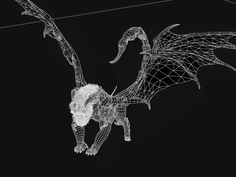 マンティコア 3Dモデル