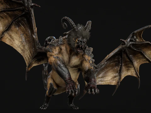 マンティコア 3Dモデル