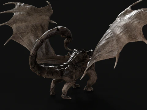 マンティコア 3Dモデル