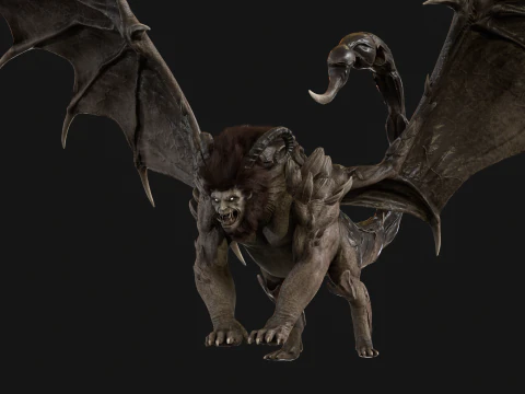 マンティコア 3Dモデル