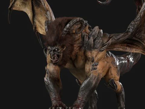 マンティコア 3Dモデル