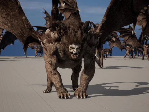 マンティコア 3Dモデル