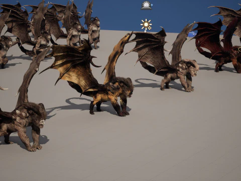 マンティコア 3Dモデル