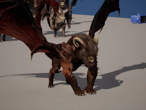 マンティコア 3Dモデル