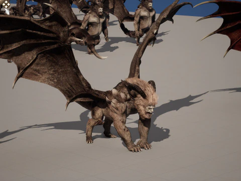 マンティコア 3Dモデル