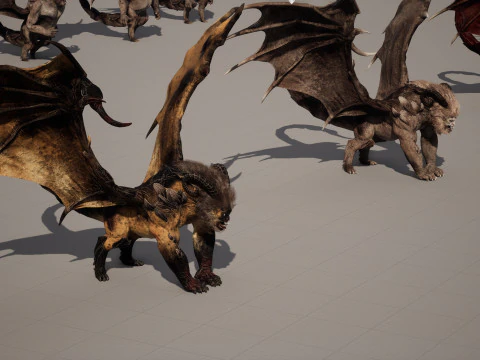 マンティコア 3Dモデル