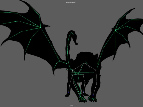 マンティコア 3Dモデル