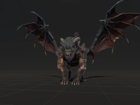 マンティコア 3Dモデル