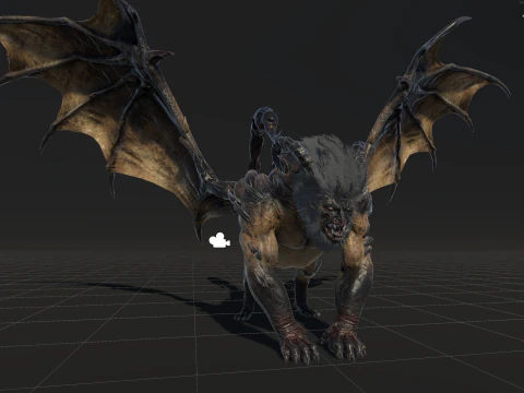 マンティコア 3Dモデル