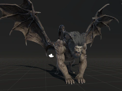 マンティコア 3Dモデル